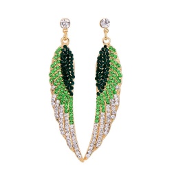 Длинные серьги с камнями сваровски Angel Wings