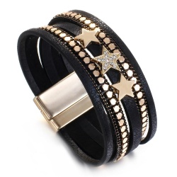 Кожаный браслет Stars