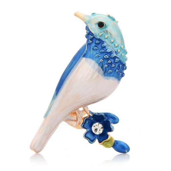 Брошка птах на гілці