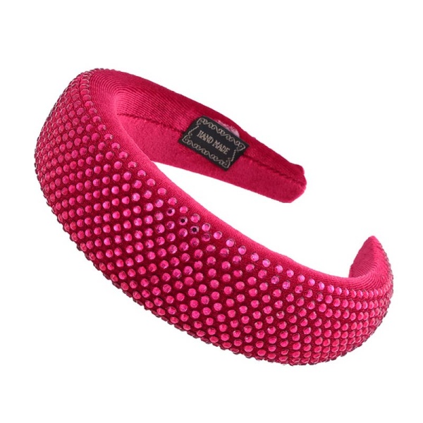 Широкий обруч з камінням Оксамитовий