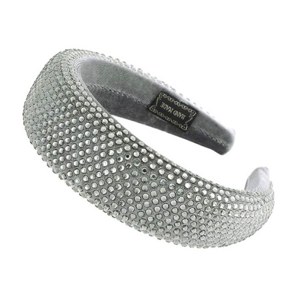 Широкий обруч з камінням Оксамитовий