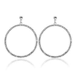 Серьги кольца Ring с фианитами