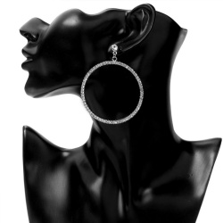 Серьги кольца Ring с фианитами