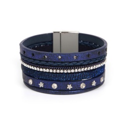 Кожаный браслет Звезда