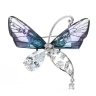 Брошка Метелик еліт кристал