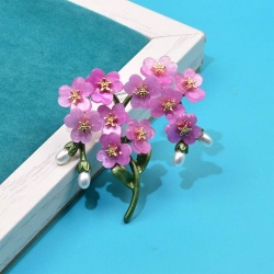 Брошка екзотичні квіти