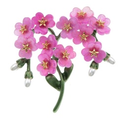 Брошка екзотичні квіти