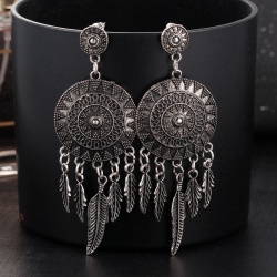 Довгі сережки в стилі бохо Geometry