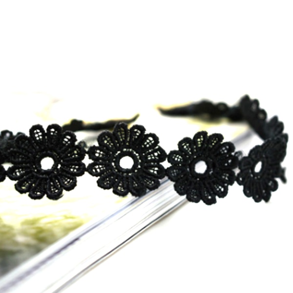 Чокер мереживний lan-311 чорного кольору