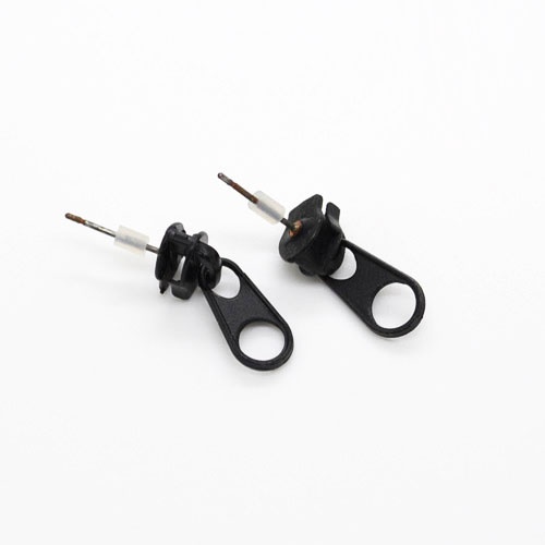 Серьги гвоздики Zipper молния