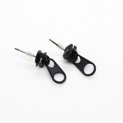 Сережки гвоздики Zipper блискавка