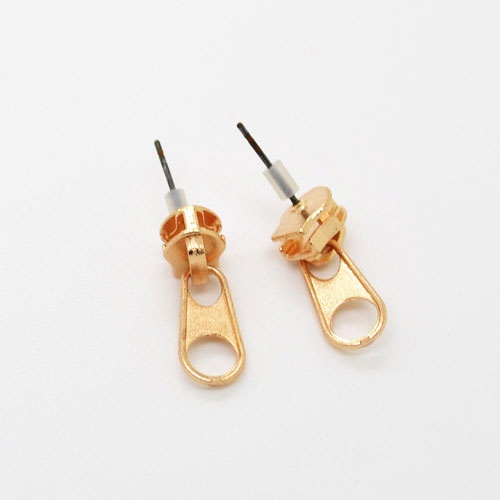 Серьги гвоздики Zipper молния