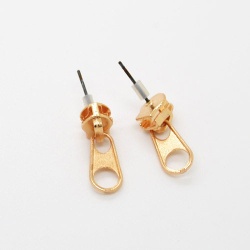 Сережки гвоздики Zipper блискавка