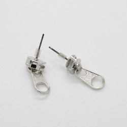 Сережки гвоздики Zipper блискавка