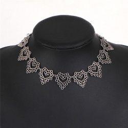 Чокер металлический с сердцами lan-1359