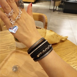 Кожаный браслет Богема