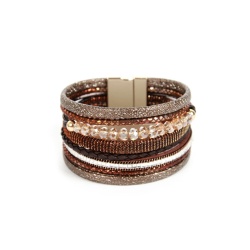 Кожаный браслет Богема