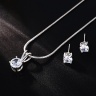 Набор украшений грань Кристалл: кулон и серьги