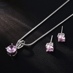 Набор украшений грань Кристалл: кулон и серьги