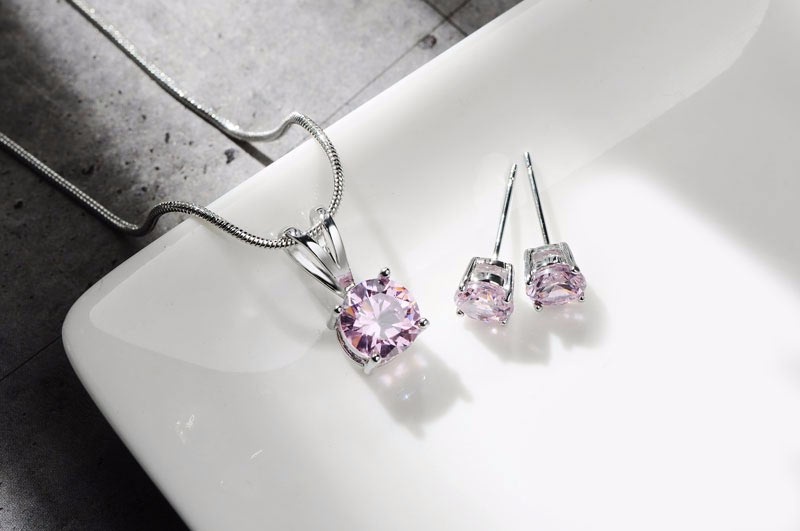 Набор украшений грань Кристалл: кулон и серьги