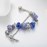 Браслет в стиле пандора Синее сердце lan-3113