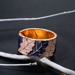 Металлический женский браслет Осенний лист lan-2872