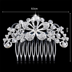 Гребінець для волосся Квітка з кристалами