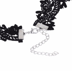 Чокер кружевной lan-312 чёрного цвета