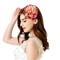 Обруч для волосся Півонія
