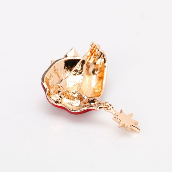 Брошь Новогодняя шапка