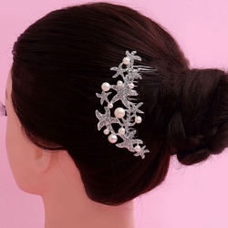 Гребінець для волосся Морська зірка кристалами