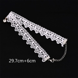 Чокер кружевной lan-313 белого цвета