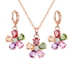 Набор украшений Цветочек: кулон и серьги