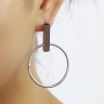 Серьги кольца Geometric