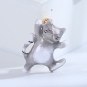 Брошь игривый котик lan-2774