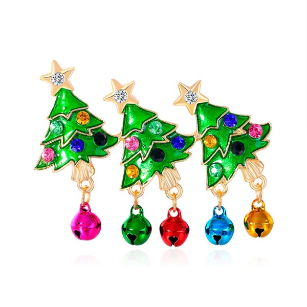 Новогодняя брошь три елки lan-2775