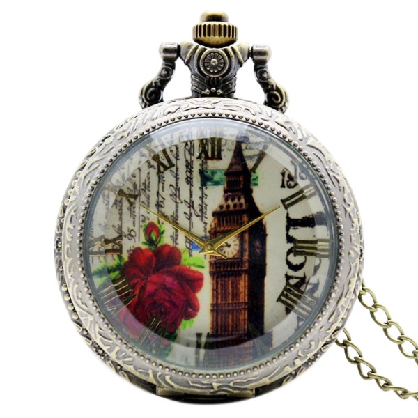 Часы кулон на цепочке Big Ben