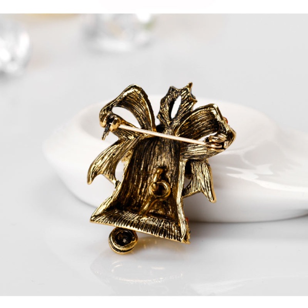 Брошка Новорічний дзвіночок