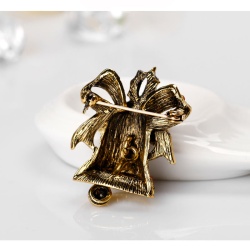 Брошь Новогодний колокольчик