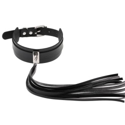 Кожаный чокер кисточка lan-2875