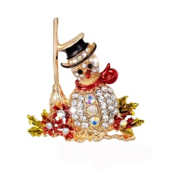 Брошь Снеговик