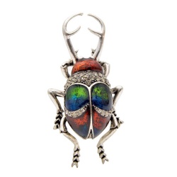 Брошь Жук олень