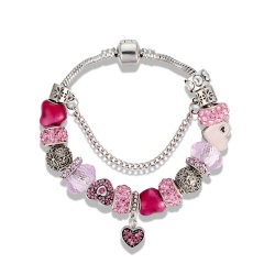 Браслет в стиле пандора с сердцем lan-3118