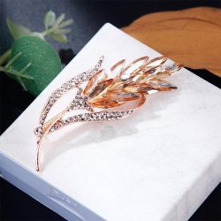 Брошка Кришталевий колосок кристал