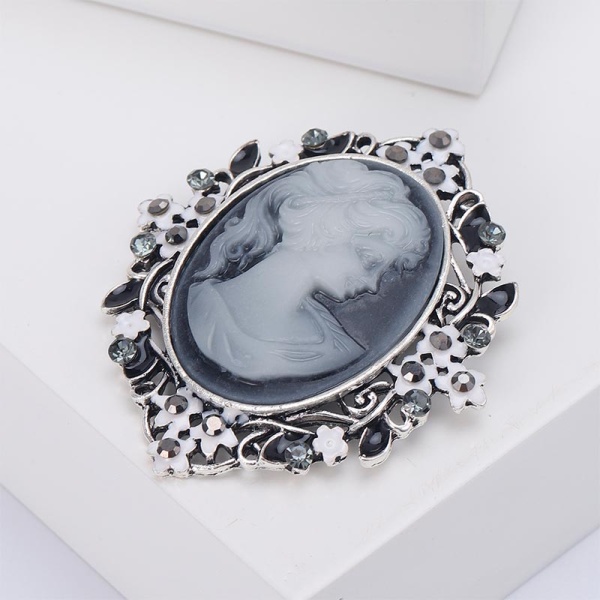 Брошь Камея классик lan-2977