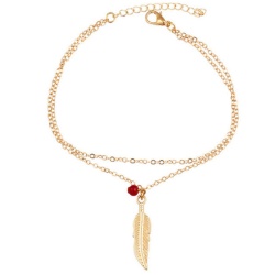 Браслет на ногу Золоте перо