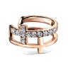 Кафф без прокола Spikes Double Cross EC19424