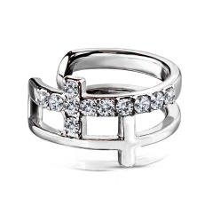 Кафф без прокола Spikes Double Cross EC19424