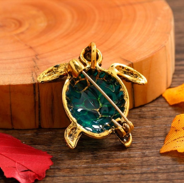 Брошка черепашка