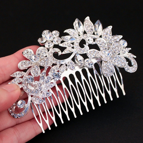Гребень для волос Свадебный с кристаллами